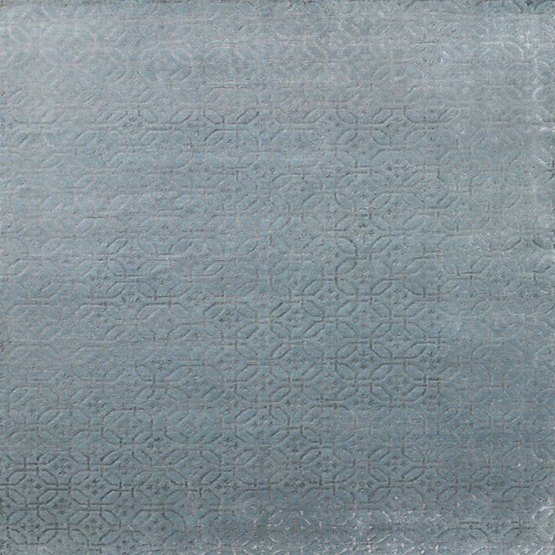 Tapis oriental bleu Moris, Carré 6 pi