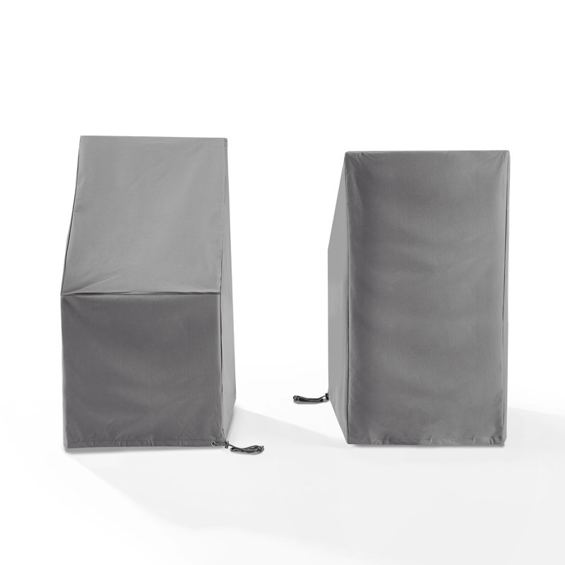 Outdoor Patio Chair Cover, Gray, 36" H x 20" W x 22" D
