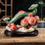 «Blissful Longevity Peach», œuvre d'art décorative en céramique exquise