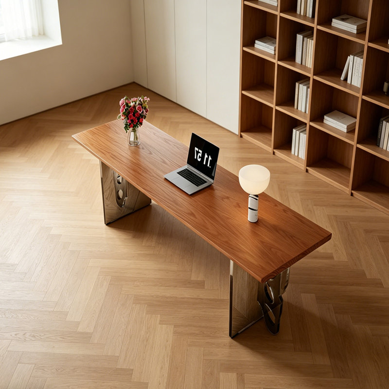 Bureau en bois de frêne durable Creative Art Design