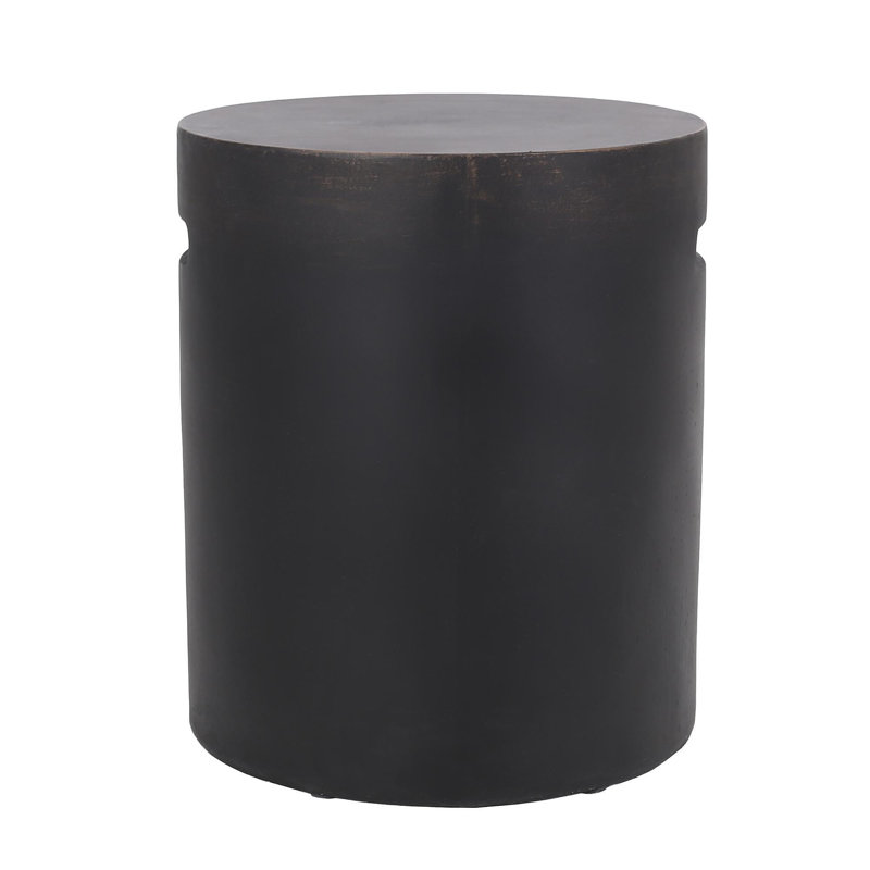 Outdoor Lightweight Concrete Side Table,Copper