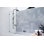 Vela 23 in. x 58.25 in. Frameless Single Fixed Bath Panel