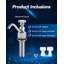 Single Handle Deck Mount Brass Kitchen Faucet Dipper Well Faucet With Quick Connector