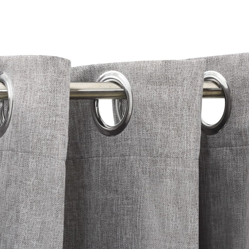Chaarvi Blackout Curtain, 140cm Width x 175cm Drop, Grey