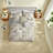 Luxurious Textured Gray Bedding Sets Cotton Blend Modern Style For Home