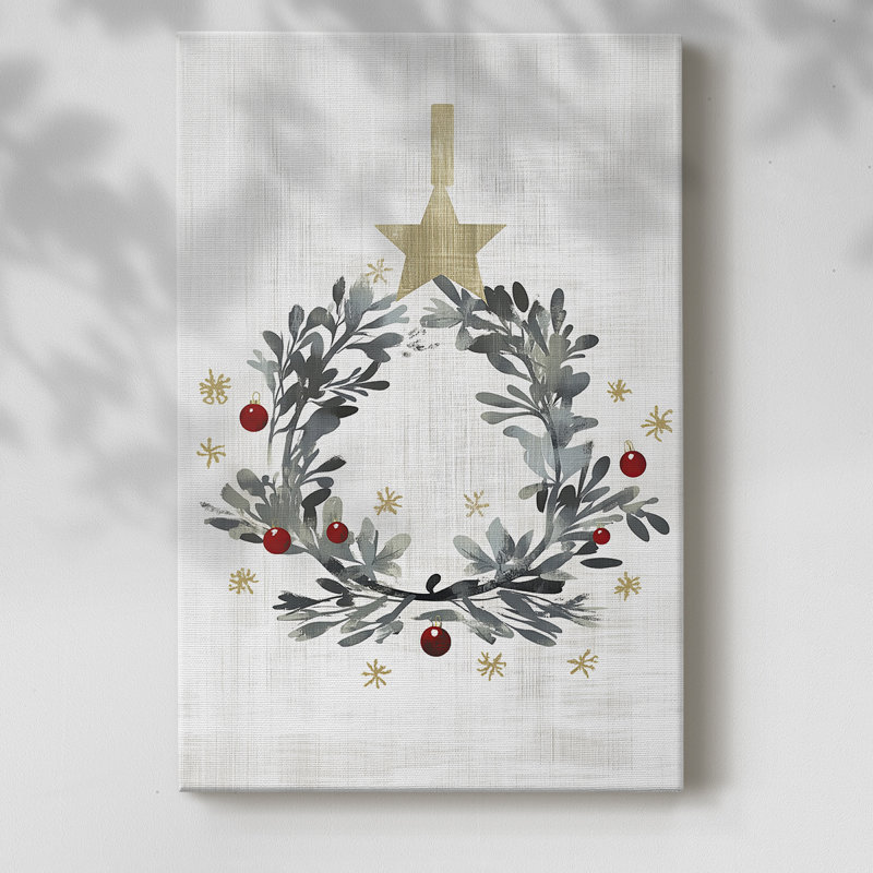 Art des Fêtes de Noël - Toile tendue avec châssis CMLIV, H 18 po x l 12 po