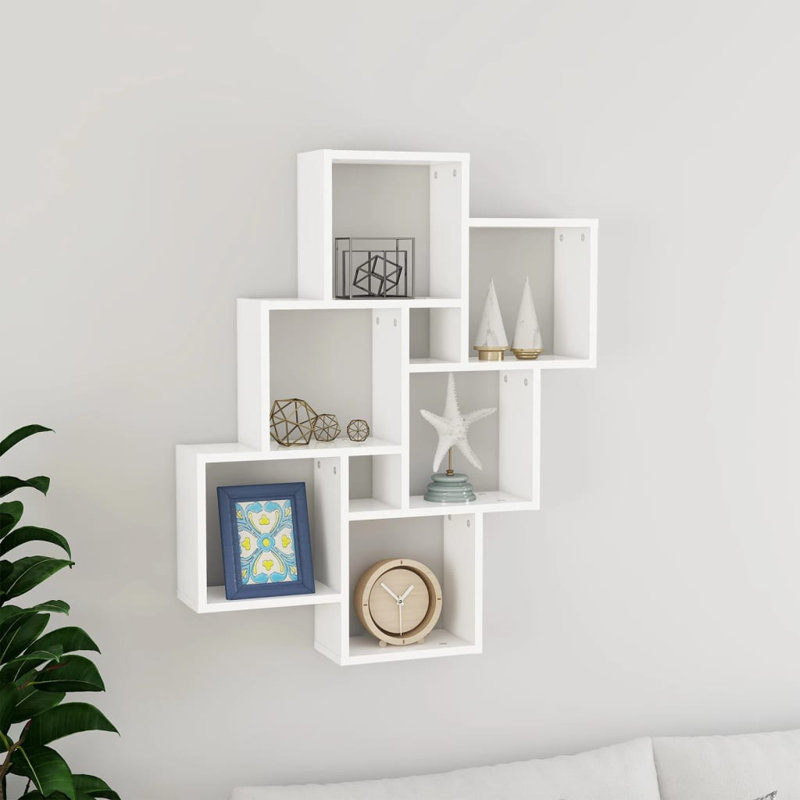Ayca 6 Piece Cube Shelf, White
