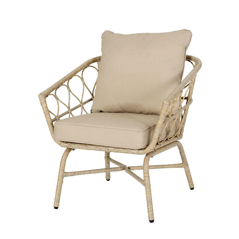 Fauteuil club Bruce, structure en bois robuste avec revêtement doux