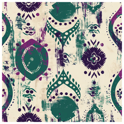 Bohemian Abstract Motif Double Sided Throw Pillows