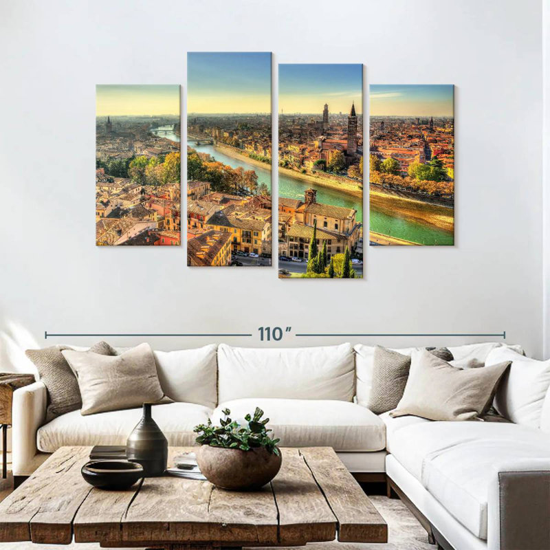 Sireci Verona Cityscape, 54" H x 84" W