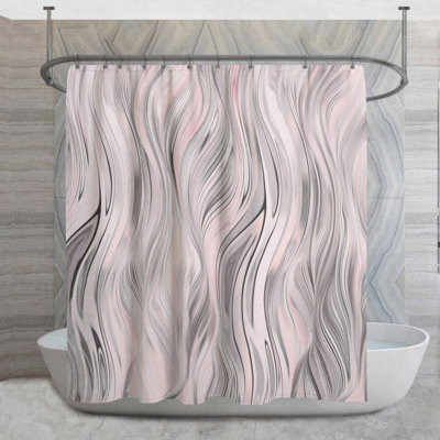 Rideau de douche Wavy lignes