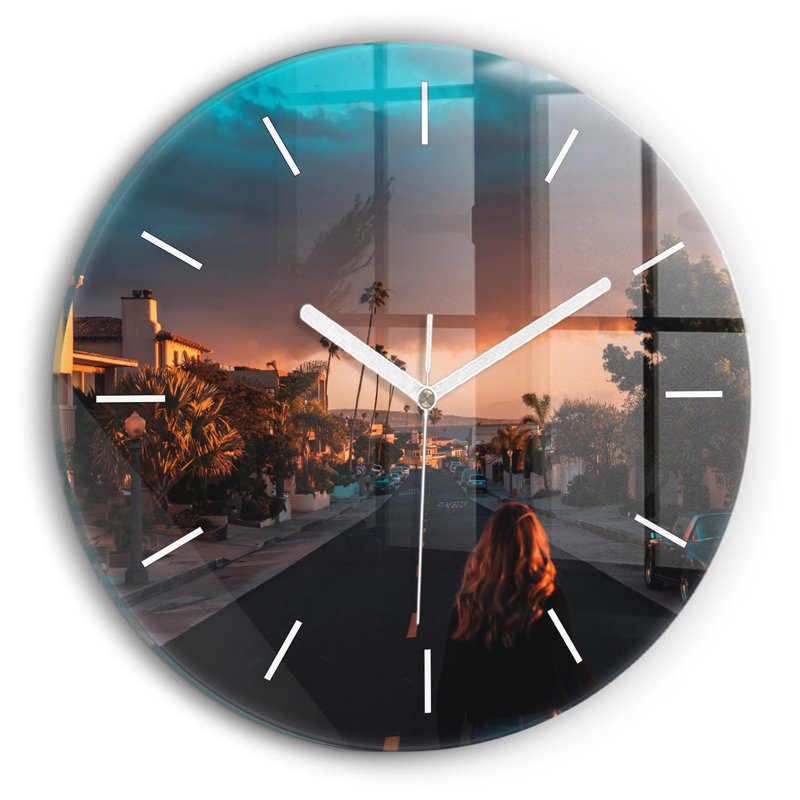 Glass Wall Clock
