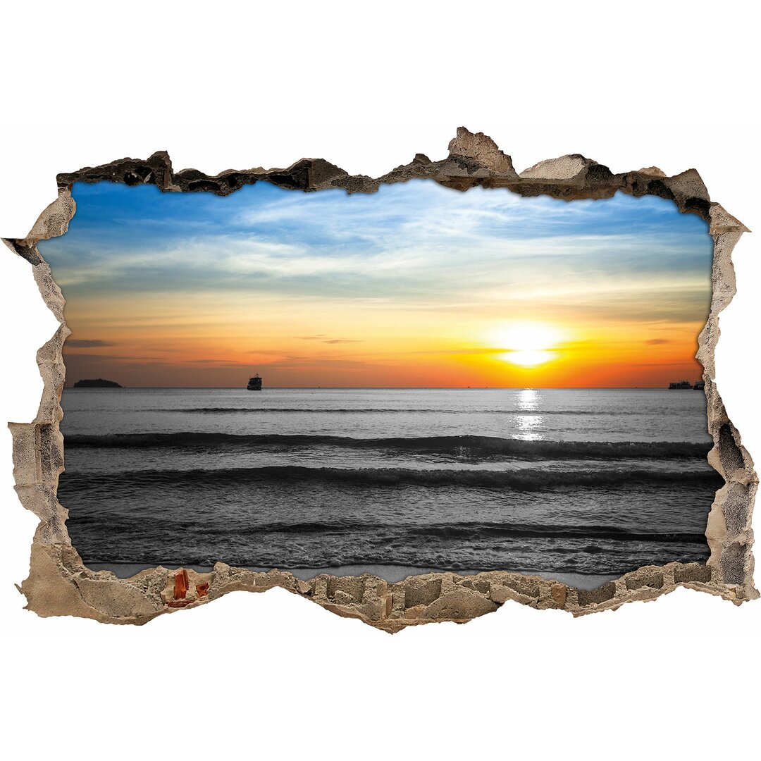 Wandtattoo Malibu Beach Sunrise Water Sand