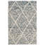 Tapis en laine / coton tissé à la main Russo en ivoire / bleu-546231238