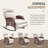 Arcturus Patio Recliner Rocking Chair With Adjustable Backrest & Footrest, All-Weather Outdoor Chaise Lounge Chair Set Of 2 With Side Table-2024510087