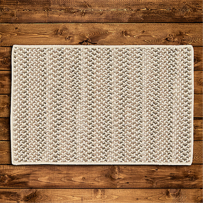 Tapis naturel en laine tressé Arvie, Rectangle 2 pi x 3 pi