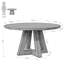 Table de salle à manger ronde pour table de cuisine en bois de 4 po et 47 po