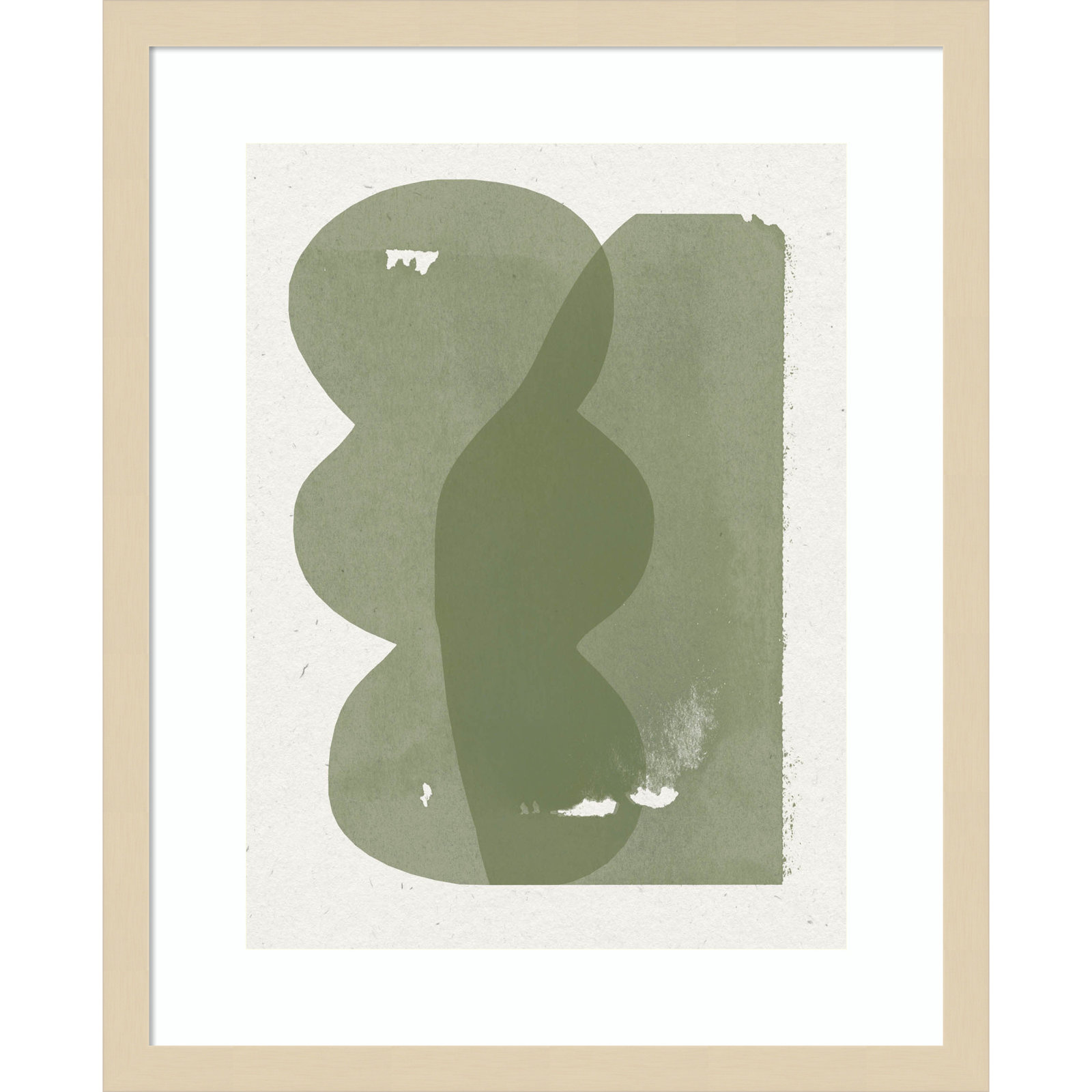 Nirvan "Figurative Composition" Print, Brown, 21" H x 17" W