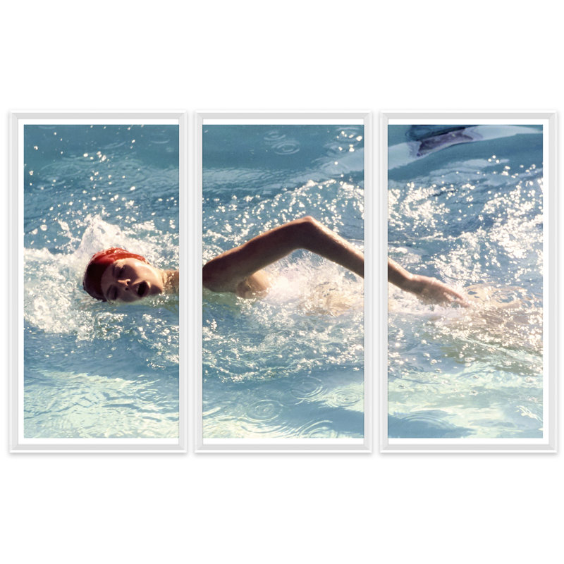 Swimming In Golden Door Spa Pool Giclee Print by Jacques Malignon