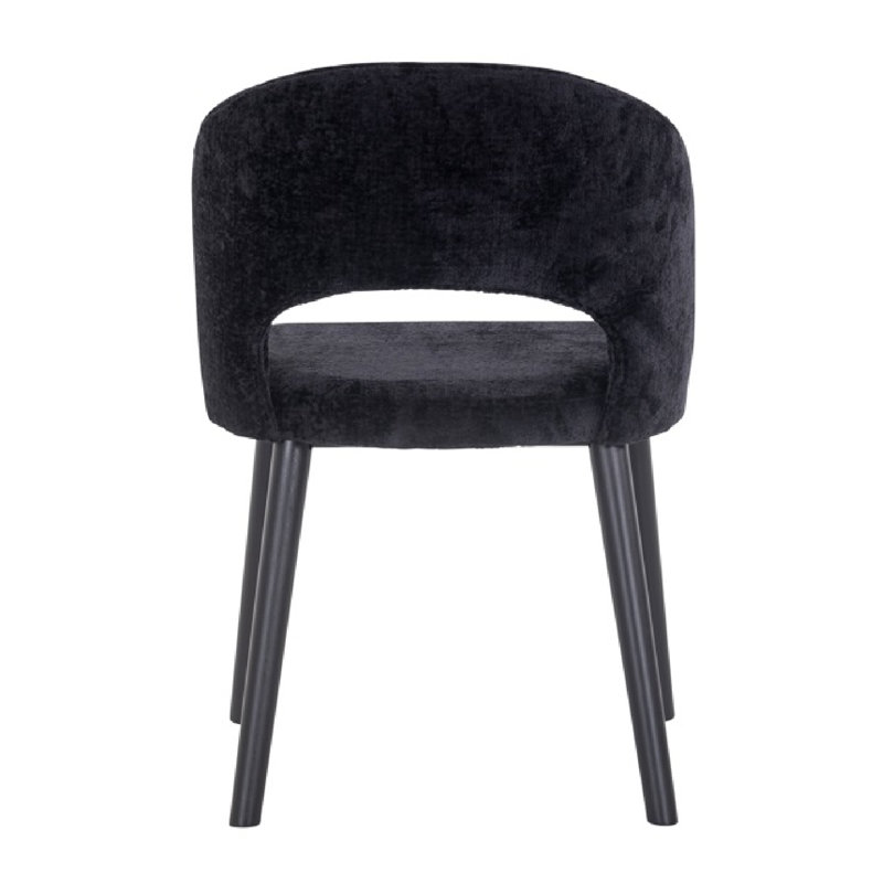 Savoy Upholstered Arm Chair, Black