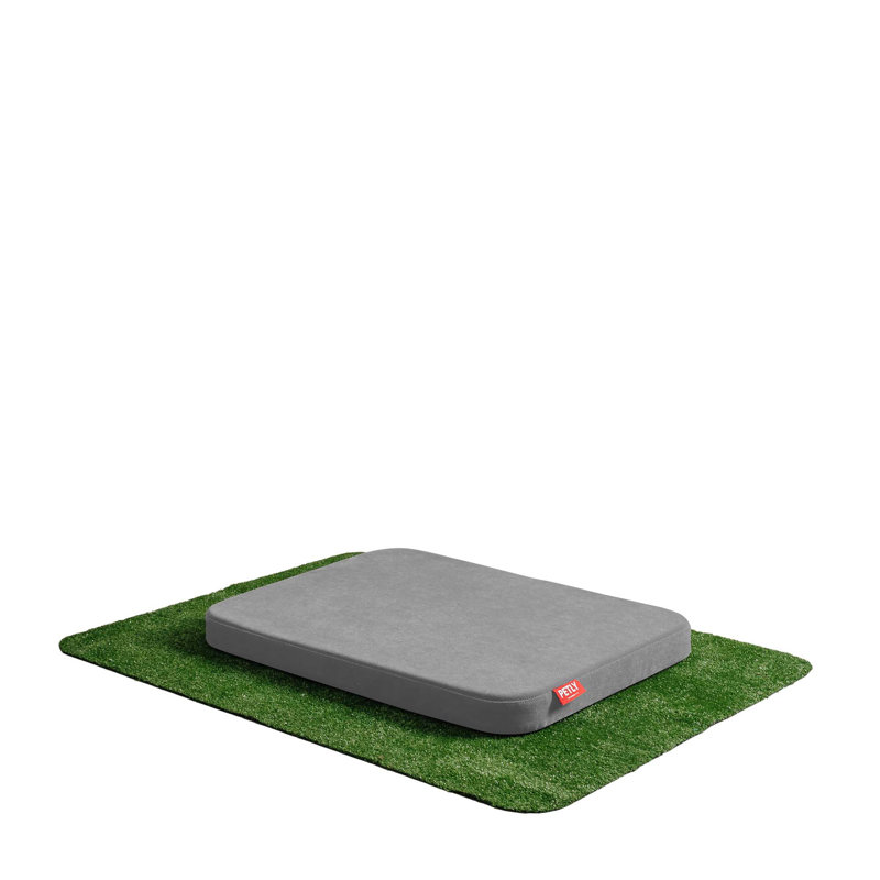 Orthopedic Microfibre Pet Bed, Light Grey, Medium (80cm W x 60cm D)