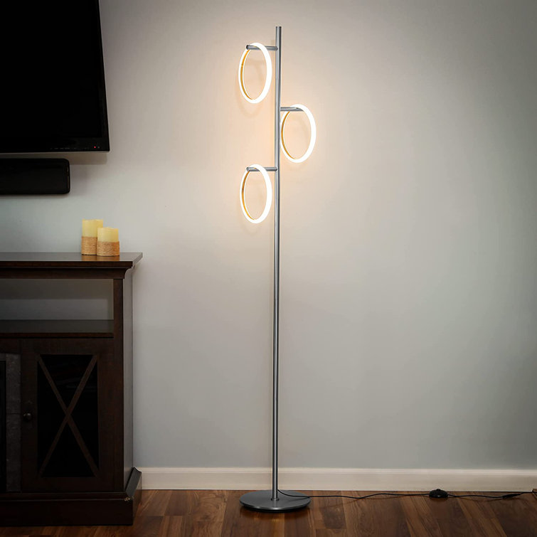 Orren Ellis Voleta 70 LED Torchiere Floor Lamp With Remote Control &  Reviews