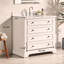 Ensemble de meuble-lavabo simple 36 po avec plateau en marbre, 36 po, entièrement assemblé
