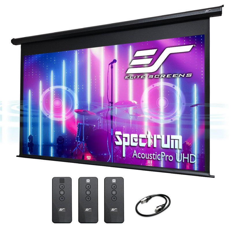 Écran de projection électrique 4K UHD Spectrum Acoustique UHD, diagonale 105 po, 16: 9