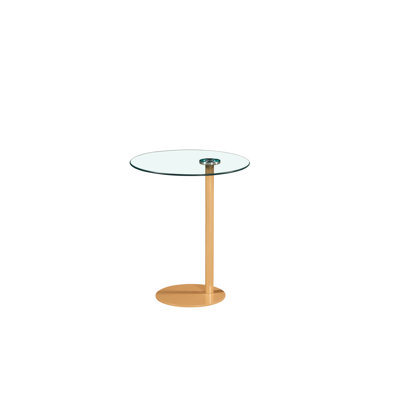 Aidel Glass Top C Table End Table