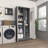 72.8" H Metal Storage Cabinet For Brooms,broom Closet Storage Cabinet,utility Cabinet For Brooms And Mops,laundry Room Closet Storage Cabinets