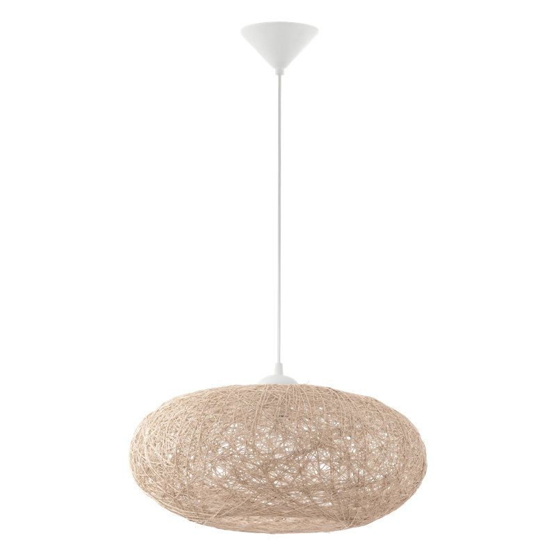 Eucptus 1 - Light Geometric Pendant, Beige/White