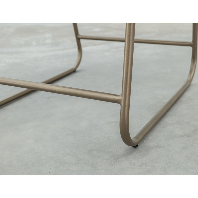 Structure en bois et base en métal, tabouret de bar rembourré, Tabouret de comptoir (siège d’une hauteur de 24