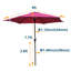 Parasol 9 pi avec motif de lumière et cyan-1966279349