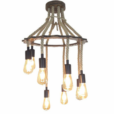 Lustre unique à 8 lumières Pimentel
