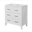 Ensemble de meuble-lavabo simple 30 po avec 3 tiroirs, ensemble de meuble-lavabo autoportant avec cadre en bois massif 30 po-1022710871