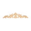Applique en bois d'acanthe sculptée à la main sans finition 5-1 / 4 po x 24 po x 5/8 po-75104807