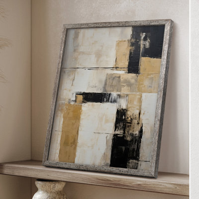 Reproduction encadrée ABSTRACT Series CECXC III - bois massif