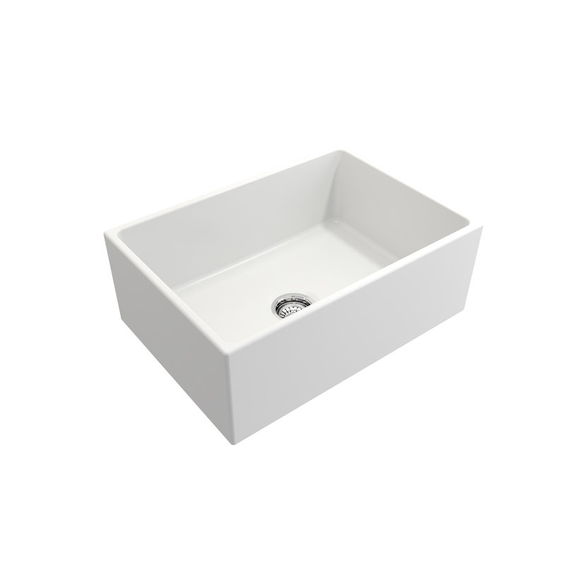 27'' L Kitchen Sink, Matte White