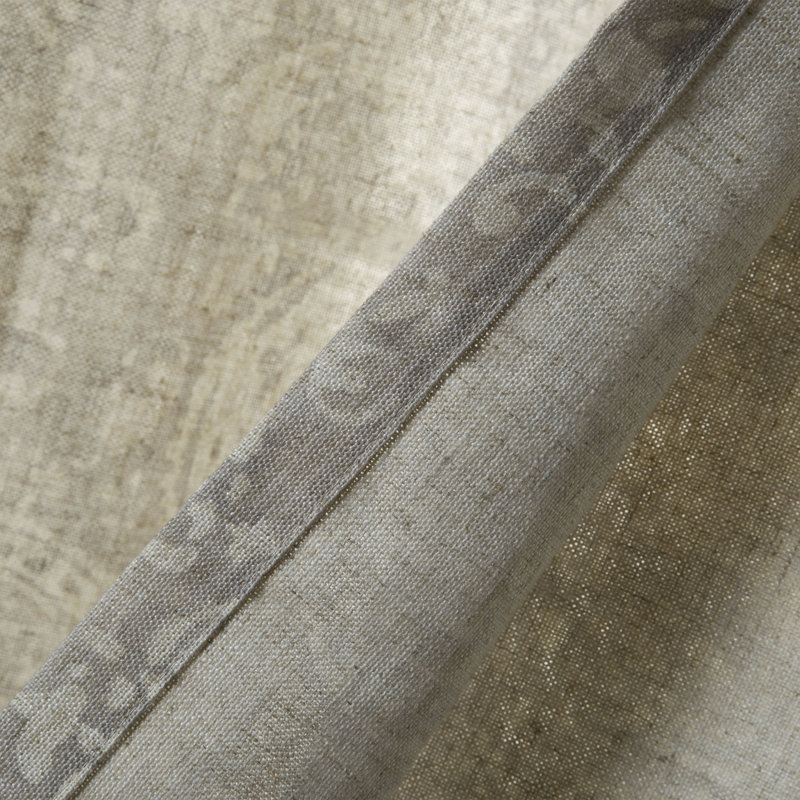 Panneau coulissant transparent avec œillets Yashvi, Gris