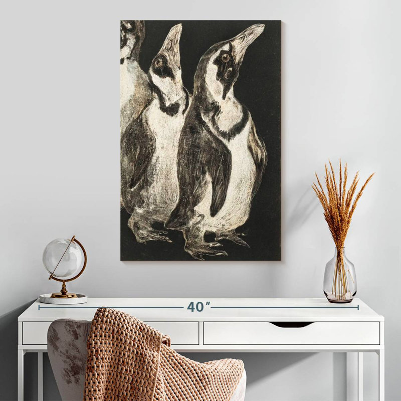 Brampt Drie Pinguins, 30" H x 20" W