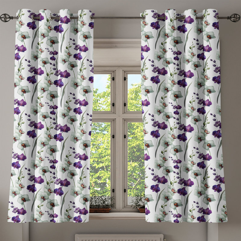 Sateen Blackout Curtain Pair, 50" W x 108" L