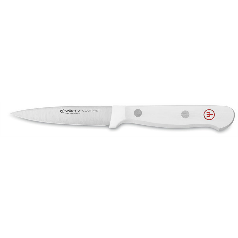 WÜSTHOF Gourmet White 3" Paring Knife, Spear Point, White