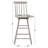 Abdoulaziz Swivel Solid Wood Counter Stool-197674177
