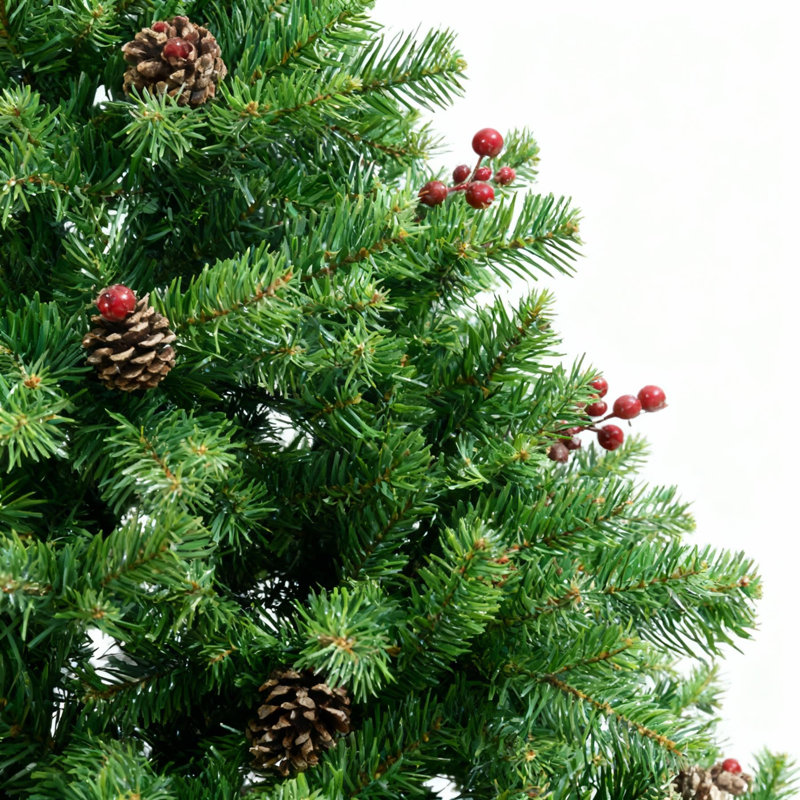 Lighted Artificial Christmas Tree, 8 ft.