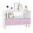 Kids Bookcase With Collapsible Fabric Drawers Toy Box Accent Cabinet Console Cabinet Entry Way Cabinet-97767771
