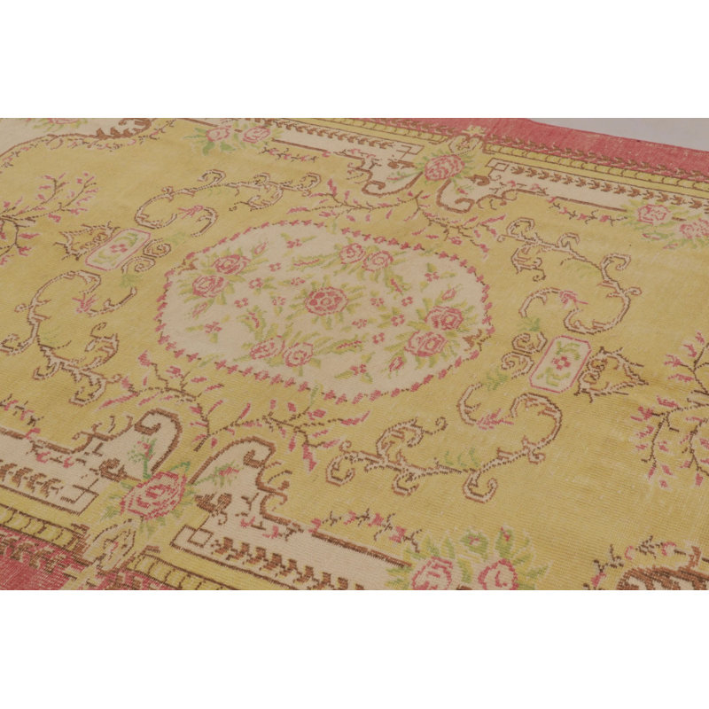 Vintage One-of-a-Kind 6'4" X 9'3'' Hand Knotted Area Rug