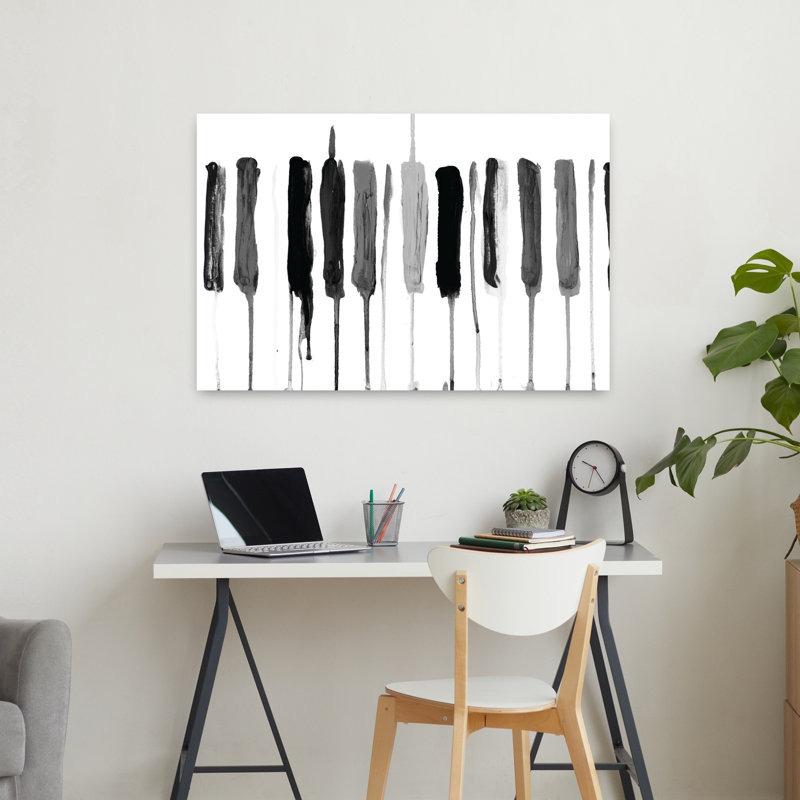Wolfgang Splat, art contemporain abstrait, H 24 po x l 36 po