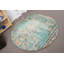 Tapis décoratifs 4,6 x 4,6 pi, tapis de luxe, tapis rétro, tapis tendance, tapis turc, tapis bleu Boho
