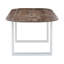 Clintonpark Pine Solid Wood Top Metal Base Dining Table-324923318