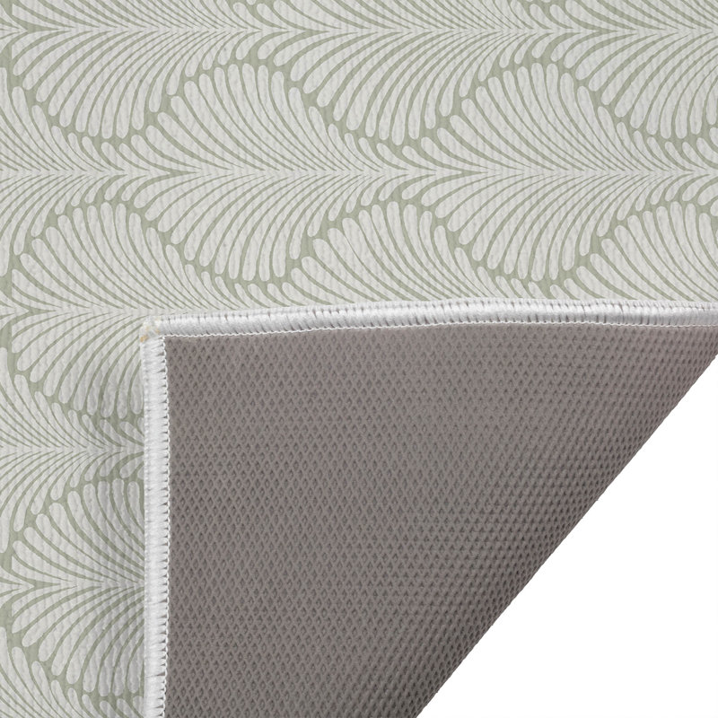 Elegant Palms Outdoor Doormat, 21" W x 34" L, Light Green